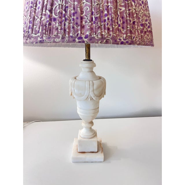 Italian Antique Marble Lamps - a Pair For Sale - Image 3 of 12