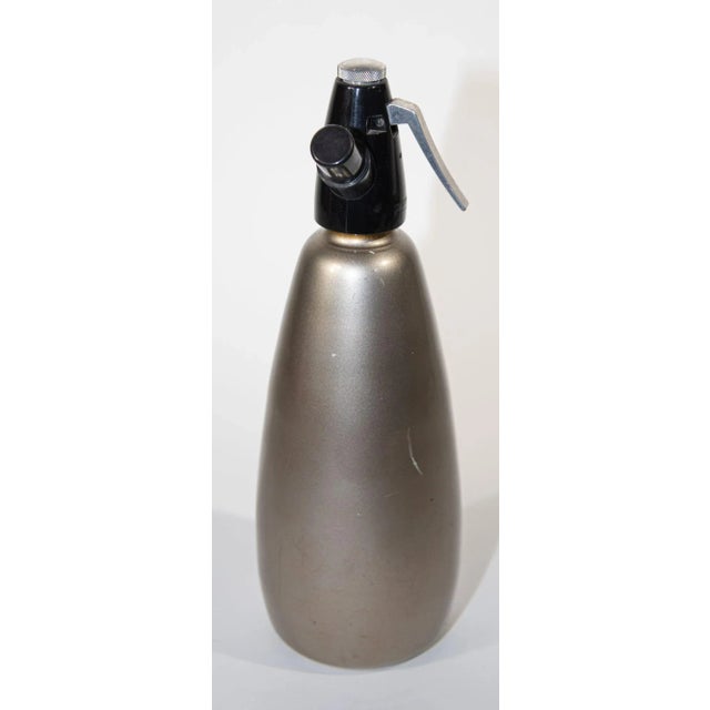Mid-Century Modern Vintage Boc Silver Soda Syphon England 1960 For Sale - Image 3 of 11