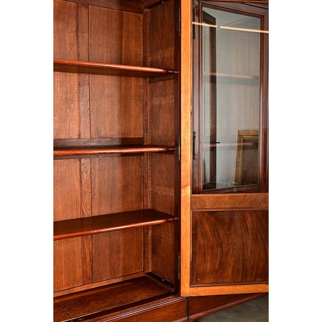 French 19th Century Mahogany Louis XVI Style Bibliotheque For Sale - Image 10 of 15