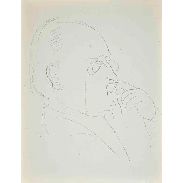 Study for Self-portrait is an original lithograph realized by Raoul Dufy in 1930s. Good conditions. No signature. Raoul...
