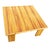 Wood 1950s Restored Rattan & Koa Wood Square Coffee Table W/ Stacked Rattan Legs For Sale - Image 7 of 10