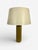 This rare hexagonal ceramic table lamp by Jules Wabbes is a striking example of Belgian modernist design from the 1960s....