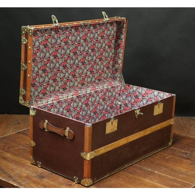 1920s Vintage Mail Trunk from Erhart Mulhouse, 1920s For Sale - Image 5 of 9