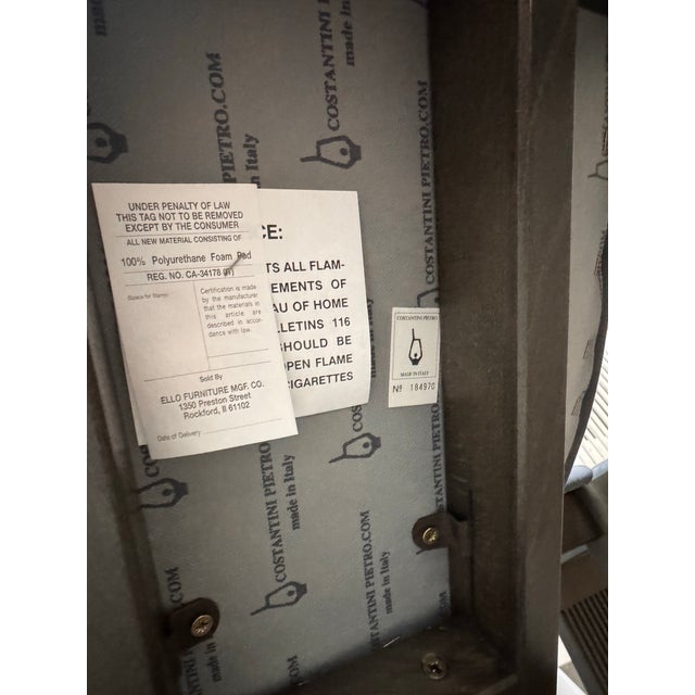 Italian Pietro Costantini for Ello Furniture Italian Dining Chairs, Vintage Set of Six For Sale - Image 3 of 12