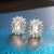 Magnigicent Natural Sapphire and Diamond Halo Stud Earrings set in 14k W Gold 0.94 TCW Certified $2950 121267 These...