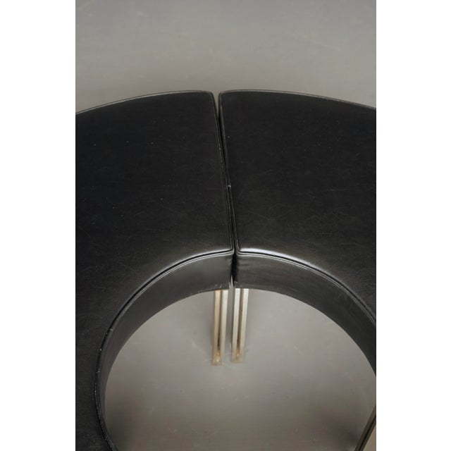 Mid-Century Round Modernist Benches, 1960s, Set of 2 For Sale - Image 11 of 15