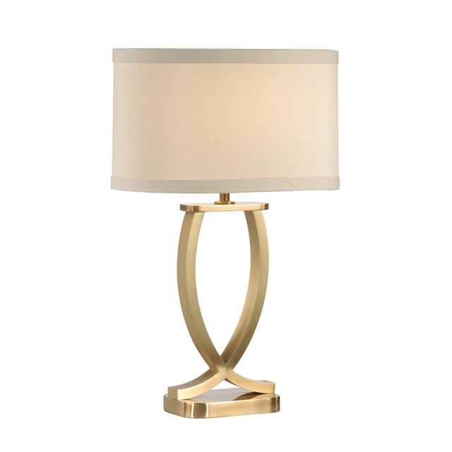 Contemporary Wildwood Arches Brass Table Lamp For Sale - Image 3 of 3