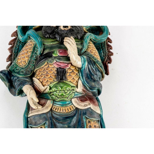 Green 20th Century Qing Dynasty Chinese Warrior For Sale - Image 8 of 12