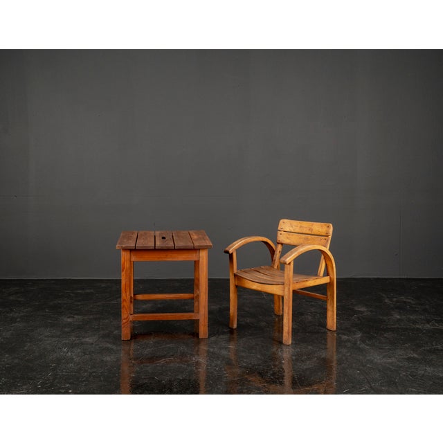 Childrens Table and Chair Set in Beech and Pine, 1960s, Set of 2 For Sale - Image 10 of 18