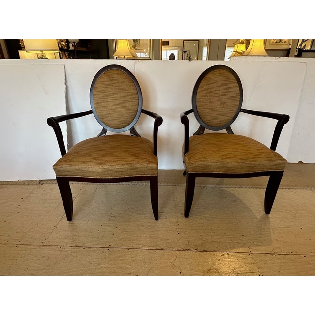 Baker Furniture Company Oval X Barbara Barry Dining Chairs for Baker -Set of 8 For Sale - Image 4 of 16