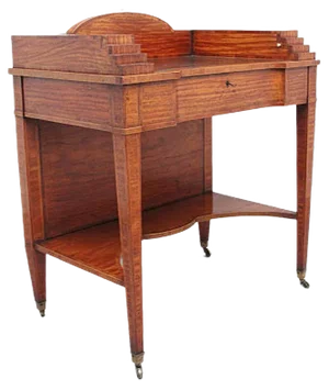 Lady's Writing Table in Satinwood, 19th Century