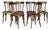 Bistro Bentwood Chairs by Fischel France, 1935, Set of 6 For Sale