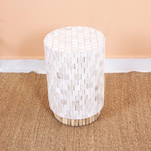 Wood Sully Teak Wood Side Table For Sale - Image 7 of 10