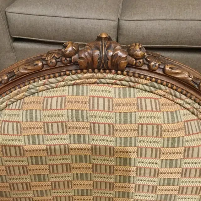 Pair of Traditional 19th Century Louis XVI Style Accent Chairs For Sale - Image 11 of 13