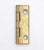 Traditional Vintage 0.875 X 1.5 In. Polished Brass Cabinet Door Hinge For Sale - Image 3 of 4