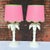 Hollywood Regency 1970s Palm Beach Regency White Palm Tree Table Lamps With Custom Scalloped Shades - A Pair Newly Painted For Sale - Image 3 of 13
