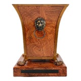 20th Century Faux Burl Finish Painted Clawfoot Tole Planter For Sale