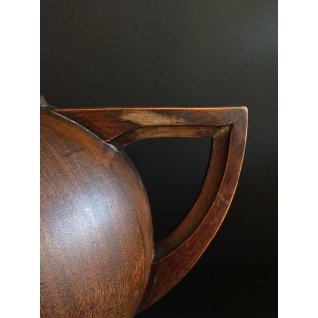 Carved Walnut Trophy Lamp For Sale - Image 4 of 5