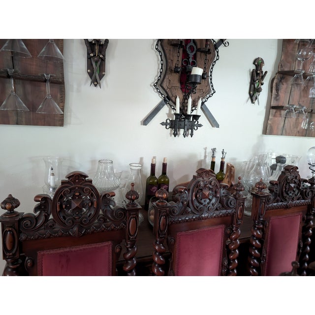 Early 1900s Set of 12 Renaissance Dining Chairs For Sale - Image 11 of 12