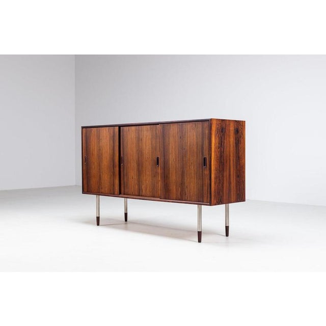 Rosewood Sideboard with Metal Legs, Denmark, 1960 For Sale - Image 6 of 18