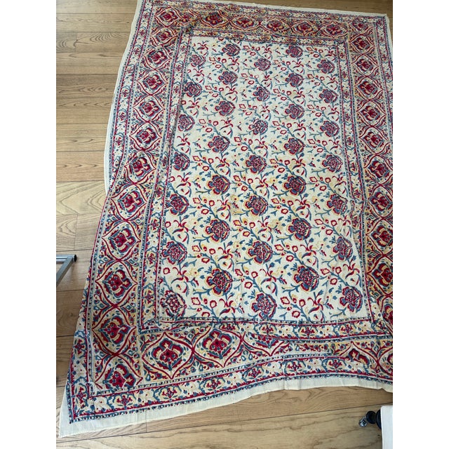 Persian Hand printed RARE vintage 1970’s textile fabric. I was told it was taken out of the country as a prized possession...