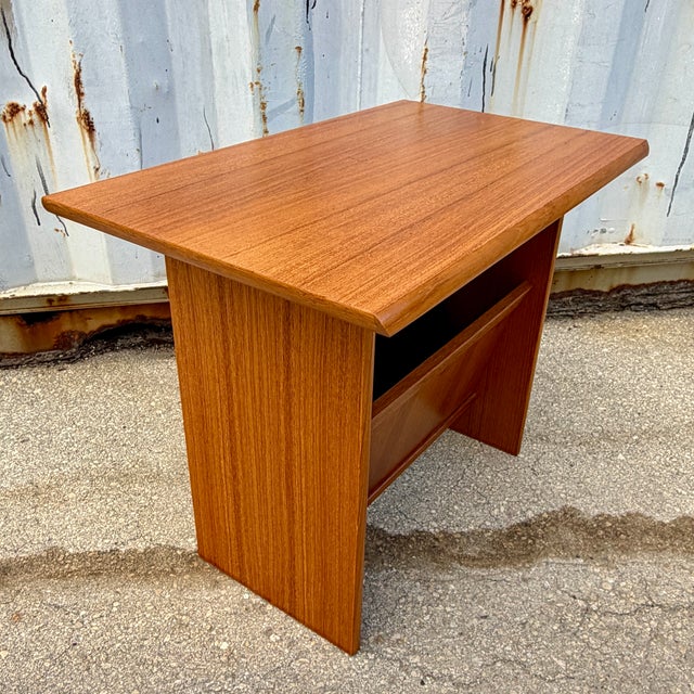 Mid-Century Modern Teak End Table /Magazine Rack by FBJ Mobler, Denmark. Circa 1970s For Sale - Image 18 of 18