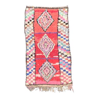 Boucherouite Berber Vintage Rug For Sale