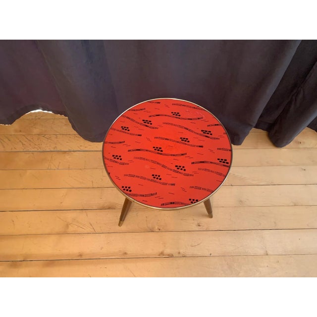 Large flower table from the 1960s. In original and very good condition of preservation. Attractive and interesting design.