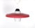 Very nice ceiling lamp. Red metal ring and comes with a Opaline glass shade . Typical Dutch design . Manufactured by...