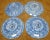 Vintage Royal Copenhagen/Cumberland Usa Blue Spongeware 4 Cups & 4 Saucers- For Sale In Phoenix - Image 6 of 6