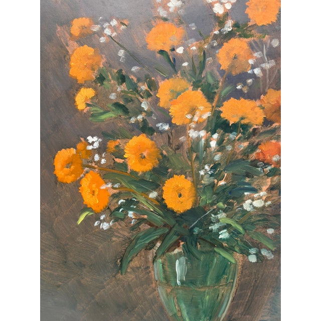 Arne Ericson, Floral Still Life, 1967, Oil Painting on Panel, Framed For Sale - Image 11 of 18