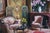 Late 20th Century Harry McCormick "Red Interior" Victorian Palace Parlor Oil Painting Canvas 43" For Sale - Image 10 of 11