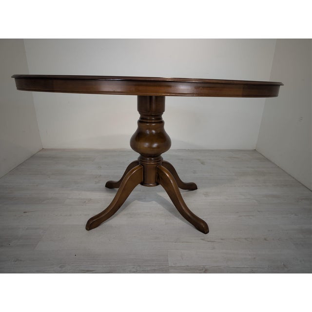 Vintage Oval Table with Inlaid Wood, 1962 For Sale - Image 9 of 18