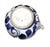 Mid 20th Century Blue & White Aesthetic Decor Hand Painted Pitcher For Sale - Image 4 of 4