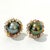 Bochic "Orient" Tahiti Pearls & Multi Sapphire Earrings Set In 18K Gold & Silver For Sale - Image 18 of 18