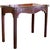 Georgian Serpentine Mahogany Game Table With Carved Rosette Edge For Sale - Image 14 of 14