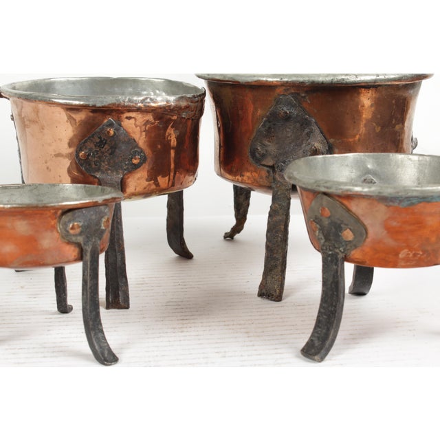 Antique Swedish Copper Cooking Pots Set of 4 Chairish