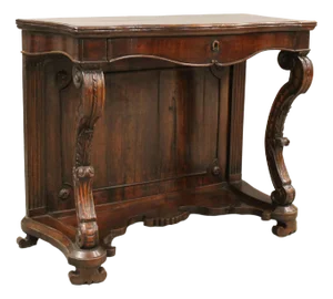 19th Century Italian Charles X Walnut Console