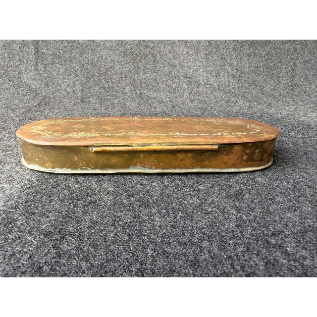 Antique Dutch Copper Tobacco Box For Sale - Image 4 of 18