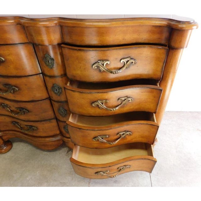 Century Furniture Late 20th Century Furniture Traditional 8-Drawer Fruitwood Dresser/Chest of Drawers For Sale - Image 4 of 17