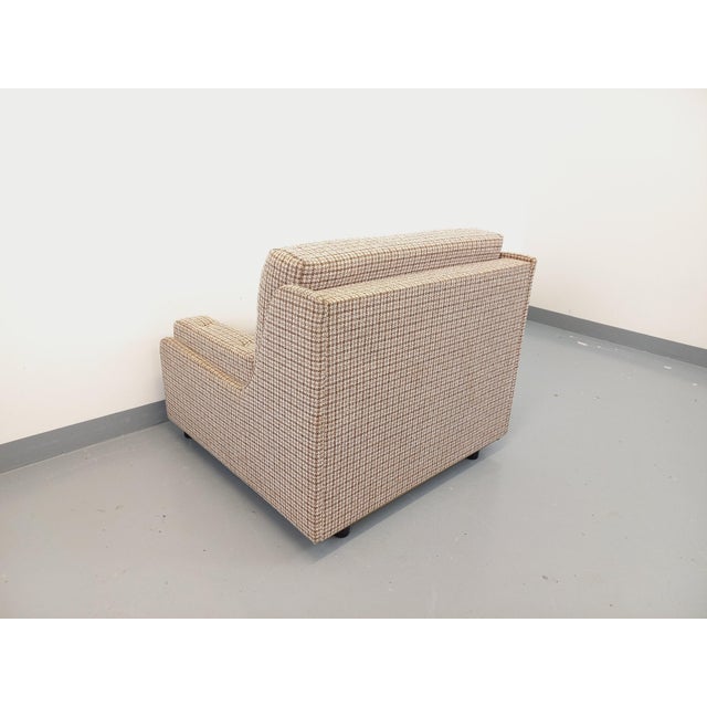 Large Vintage Lounge Chair in Wool Fabric, 1970s For Sale - Image 9 of 18