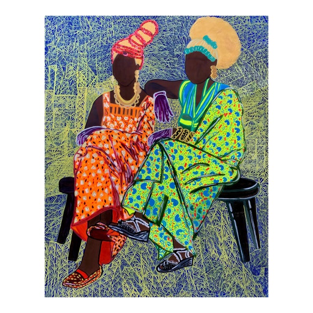 "Where Our Stories Rest", Acrylic on Canvas Painting, 2025, Large Painting For Sale