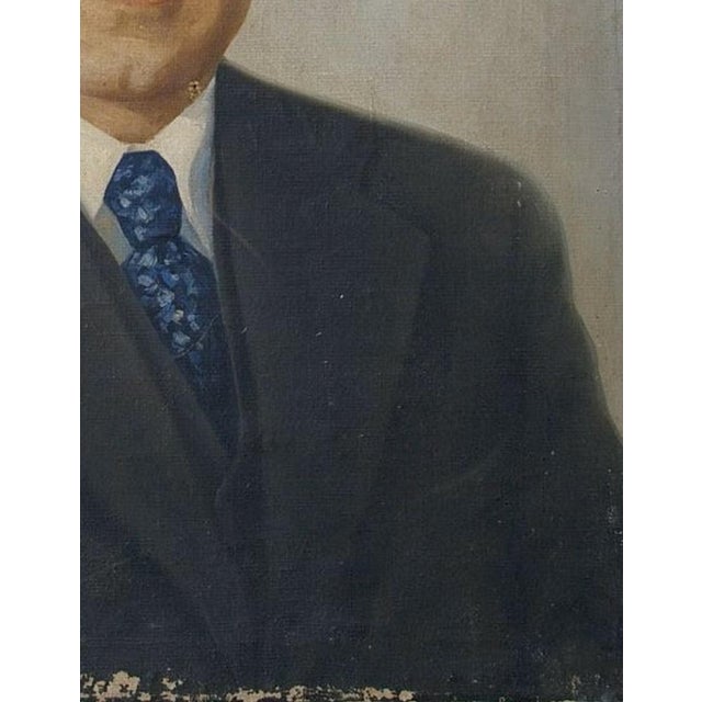 Anastas Mikoyan Portrait Painting, Soviet Socialist Realism Art, 1970s 90-70 For Sale - Image 6 of 6