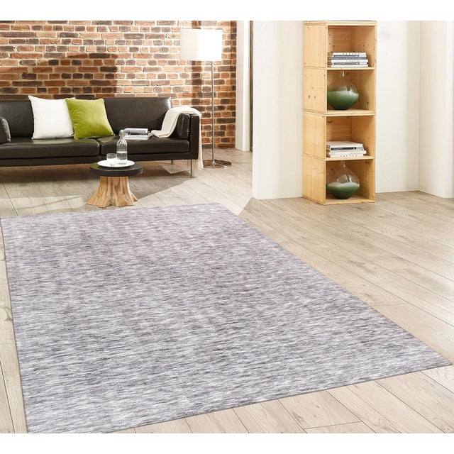 Transitional Transitional Silver Area Rug- 5' 0" X 8' 0" For Sale - Image 3 of 3