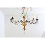 Italian Italian 18th Century Massive Giltwood and Crystal Chandelier For Sale - Image 3 of 10