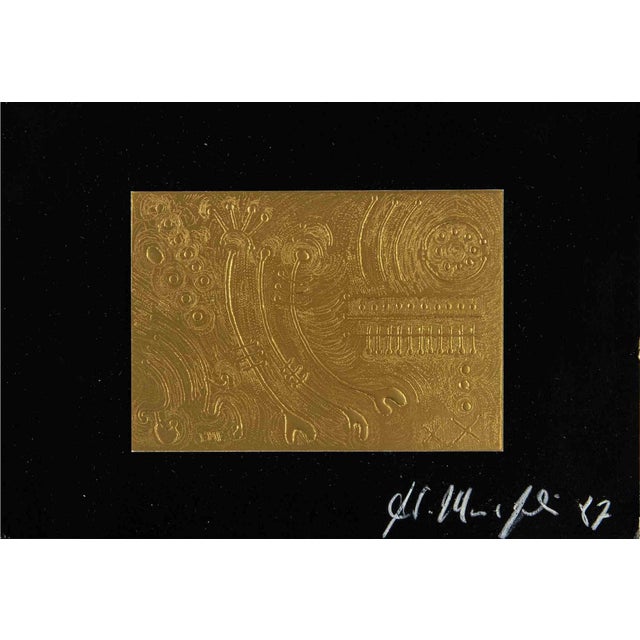 Fausto Maria Franchi, Abstract Composition, Etching, 1987 For Sale