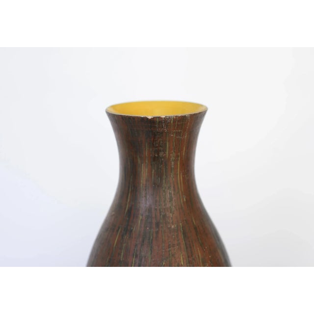 Mid Century Modern Marcello Fantoni for Raymor Lady With Dog Ceramic Vase For Sale - Image 9 of 13