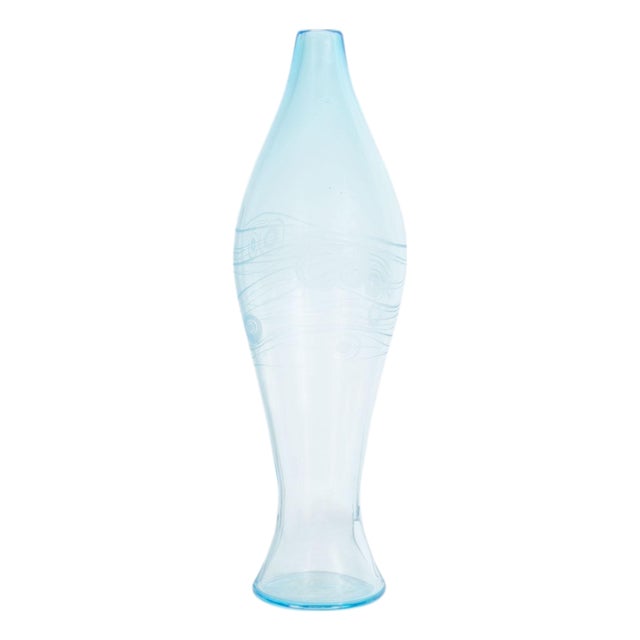 Peter Pelzel 2003 “Motivio X” Murano Art Glass Vase For Sale