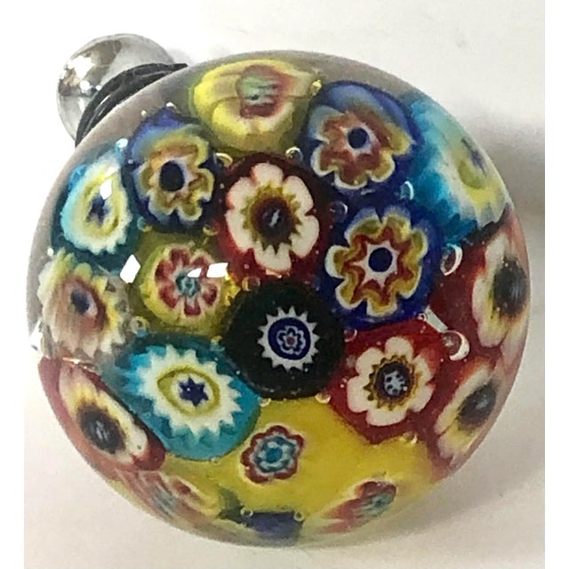 Top your wine bottle off with this lovely Italian millefiore Murano stopper. Beautiful hostess gift.