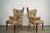 Baker Furniture Company 1940’s Hollywood Regency Butterfly Wingback Chairs - A Pair For Sale - Image 4 of 12